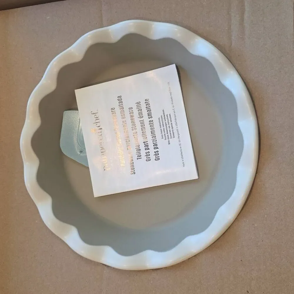 Pampered Chef Stone Pie Plate #100738 – 9